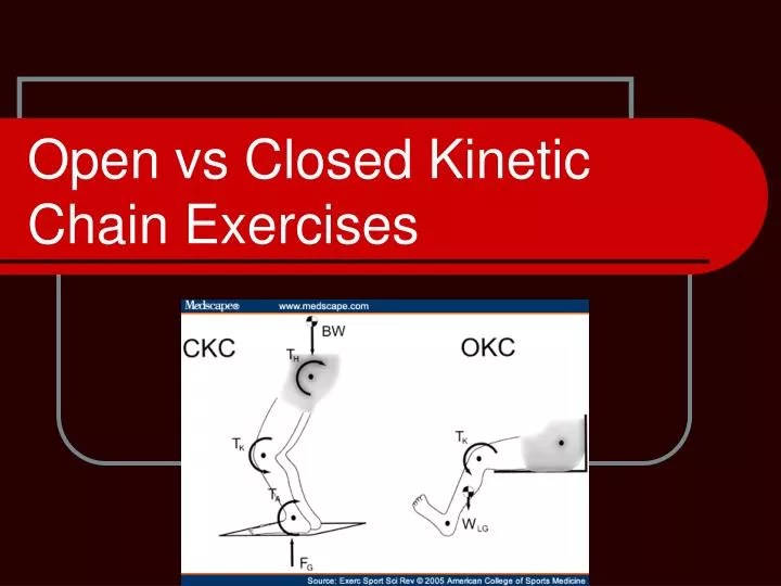 PPT Open vs Closed Chain Exercises PowerPoint Presentation