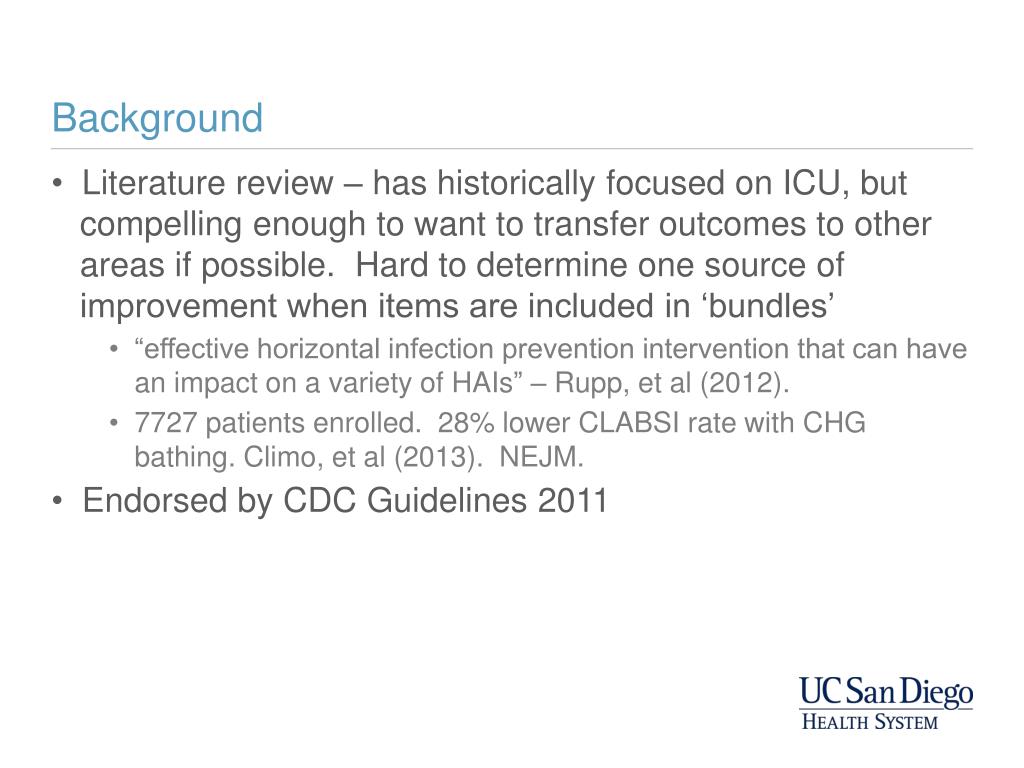 PPT House wide CHG Bathing Proposal PowerPoint Presentation, free