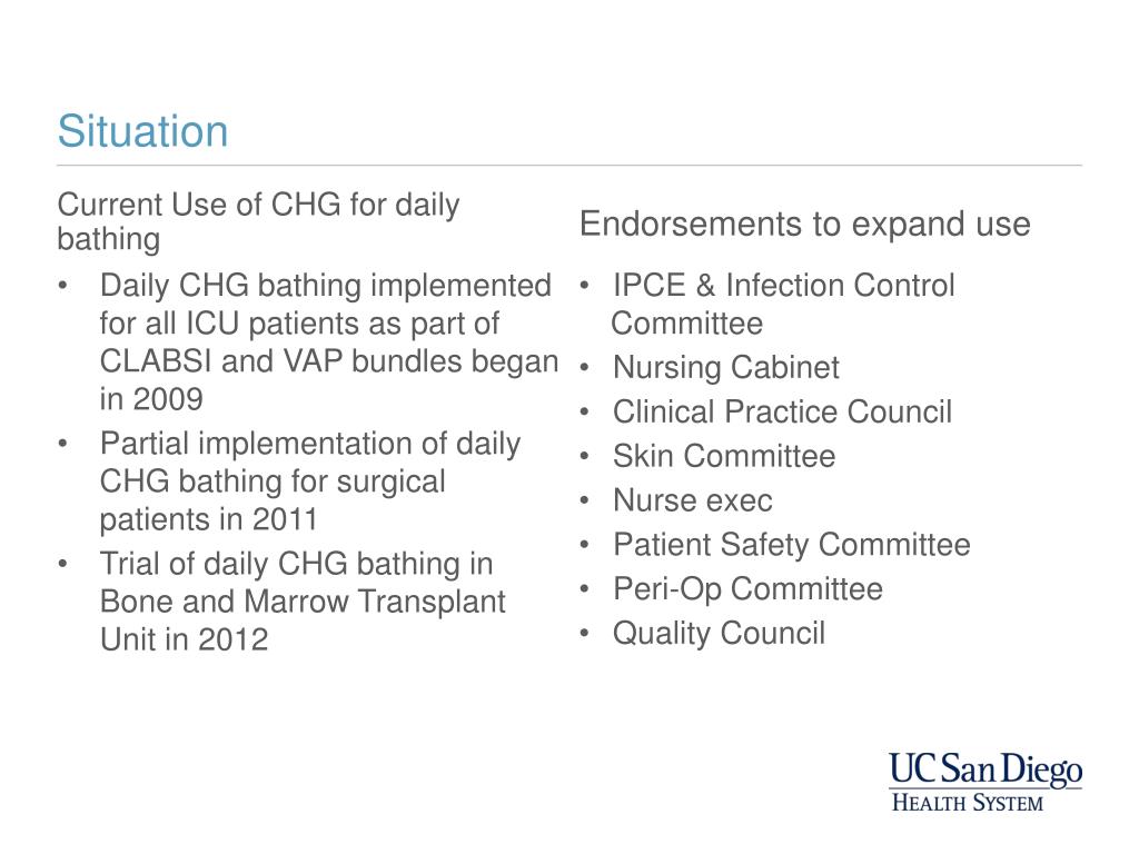 PPT House wide CHG Bathing Proposal PowerPoint Presentation, free