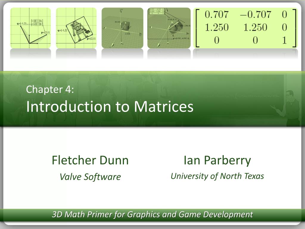 PPT Chapter 4 Introduction to Matrices PowerPoint Presentation, free