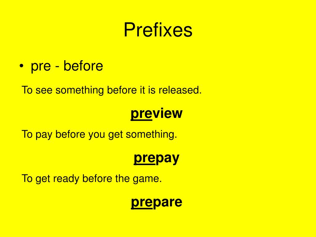 PPT Prefixes and Suffixes PowerPoint Presentation, free download ID