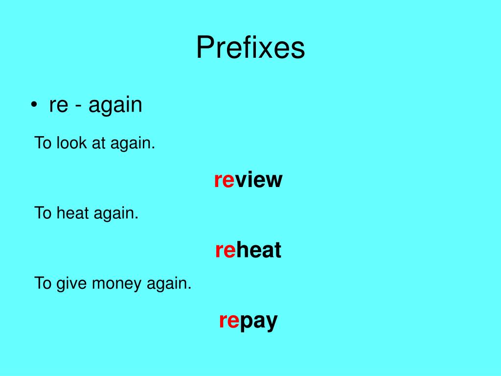 PPT Prefixes and Suffixes PowerPoint Presentation, free download ID