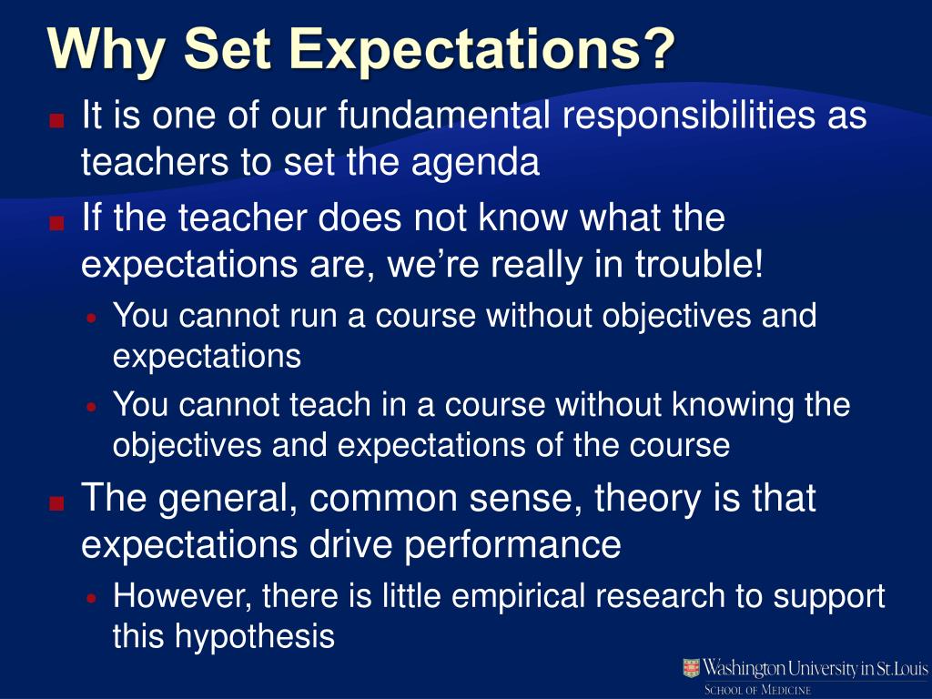 PPT Setting expectations PowerPoint Presentation, free download ID