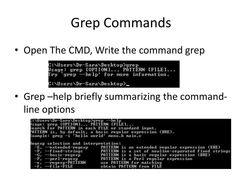 PPT GNU Grep PowerPoint Presentation, free download ID6685470