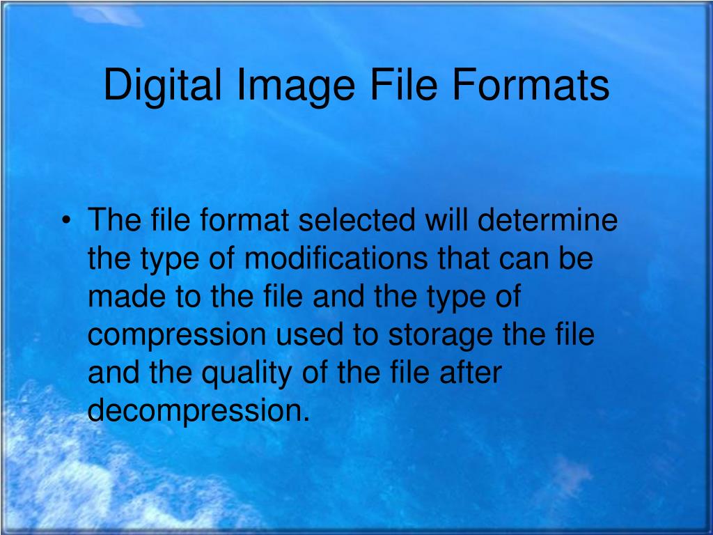 PPT Digital File Formats PowerPoint Presentation, free download ID