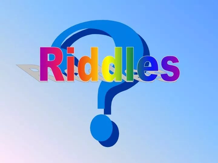 PPT Riddles PowerPoint Presentation, free download ID6689773