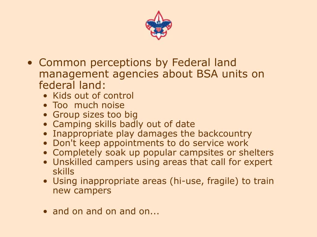 PPT Boy Scouts of America OUTDOOR ETHICS PowerPoint Presentation