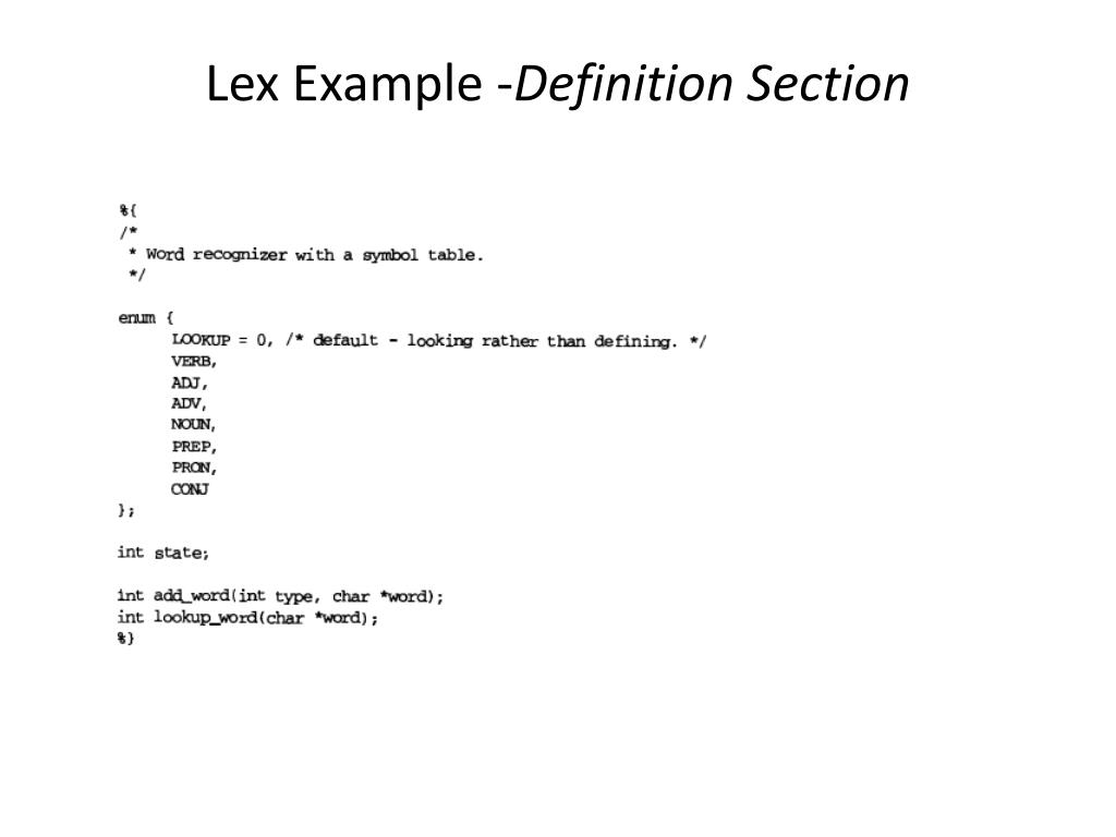PPT Lex & Yacc PowerPoint Presentation, free download ID6690380