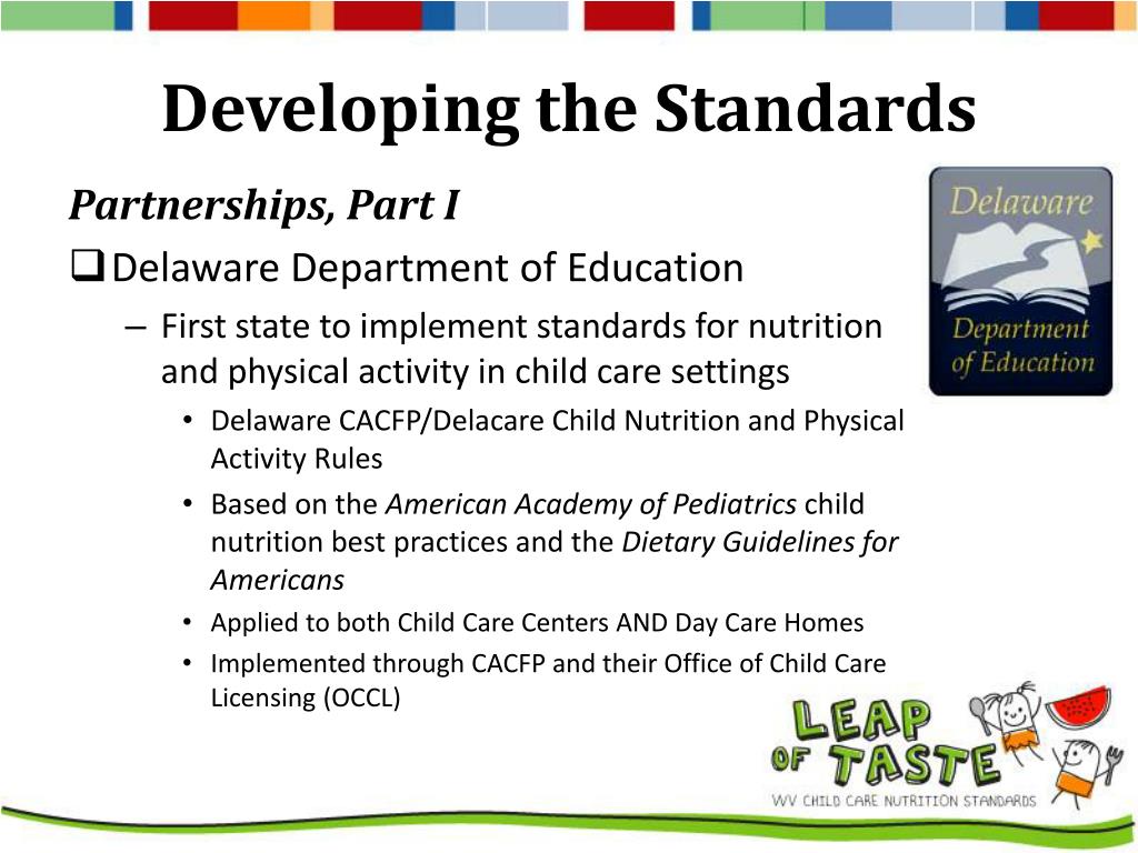PPT WV Child Care Nutrition Standards PowerPoint Presentation, free