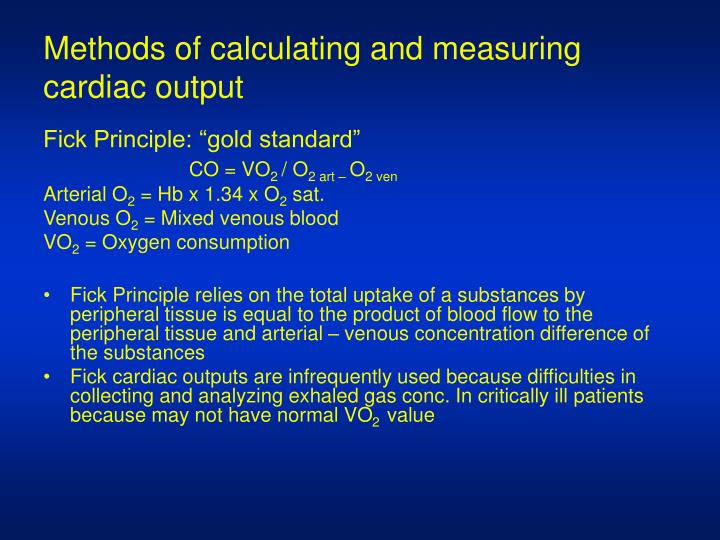 PPT Cardiac Output And Hemodynamic Measurements PowerPoint