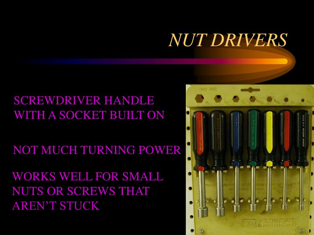 PPT ALLEN & TORX WRENCHES NUT DRIVERS PowerPoint Presentation ID