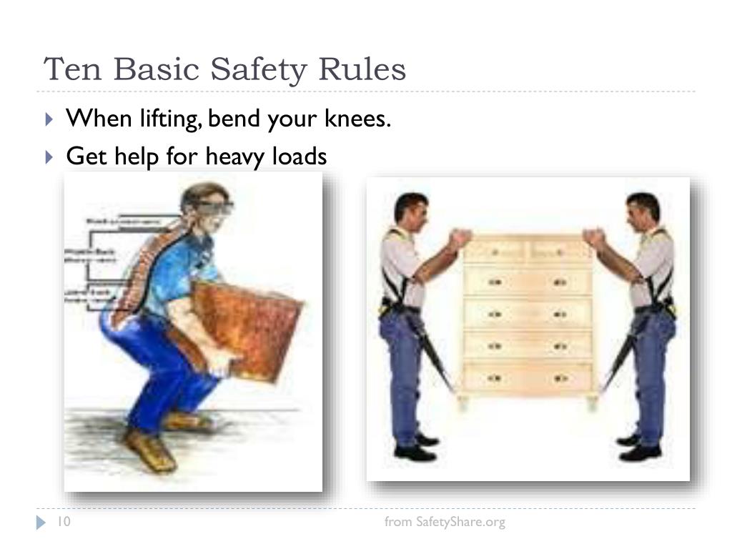 PPT Ten Basic Safety Rules PowerPoint Presentation, free download