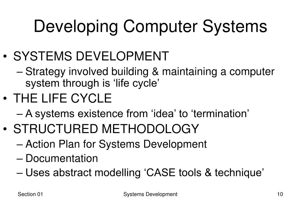 PPT 01 Systems Development PowerPoint Presentation, free download