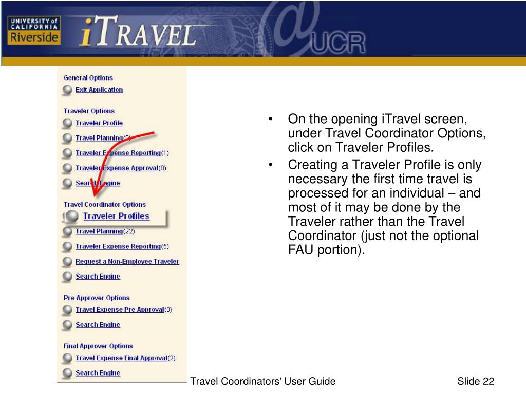 PPT Travel Coordinators’ User Guide PowerPoint Presentation, free