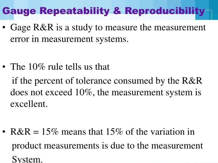 PPT Repeatability & Reproducibility PowerPoint