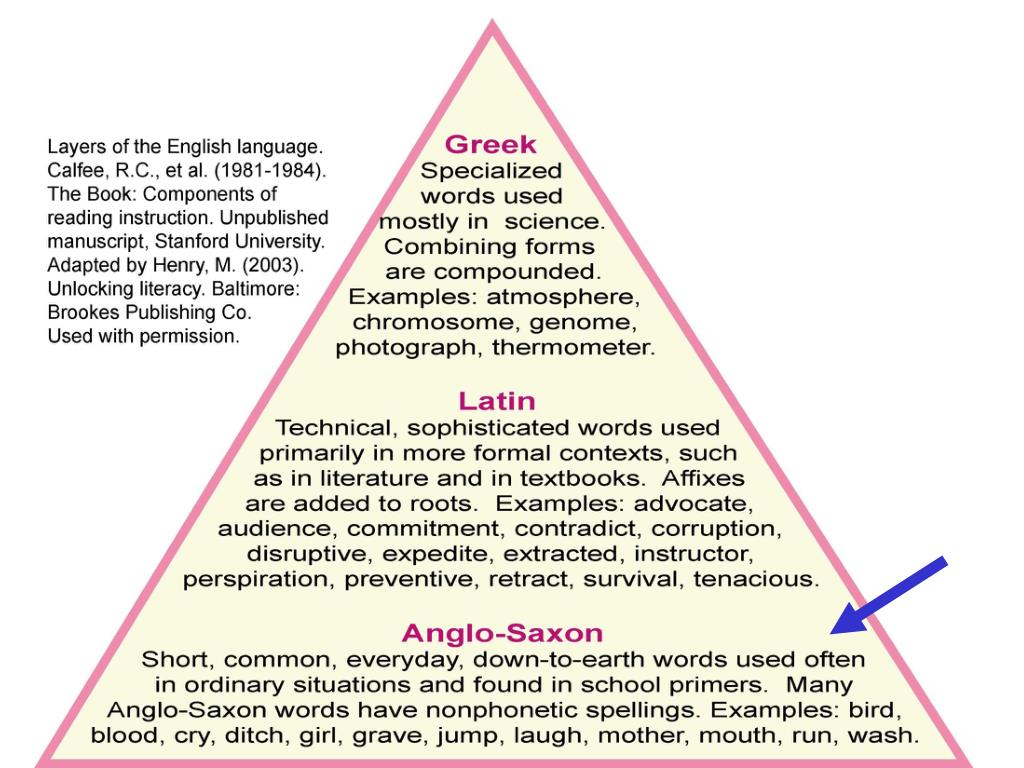 PPT English Words from Latin, Greek, and AngloSaxon PowerPoint Presentation ID6700428