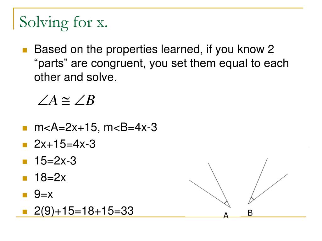 PPT 4.5 Segment and Angle Proofs PowerPoint Presentation, free