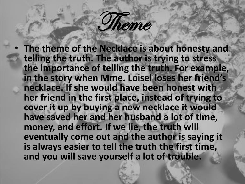 PPT “The Necklace” PowerPoint Presentation, free download ID6701011