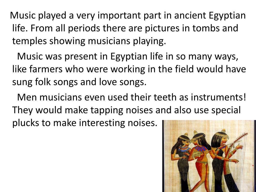 PPT Ancient Egyptian Music PowerPoint Presentation, free download