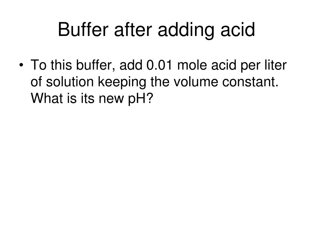 PPT Weak acids and buffers PowerPoint Presentation, free download