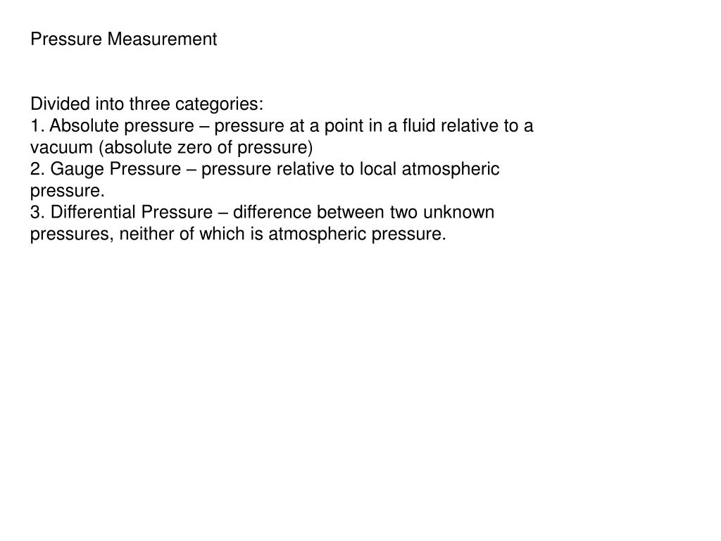 PPT Introduction to pressure measurement PowerPoint