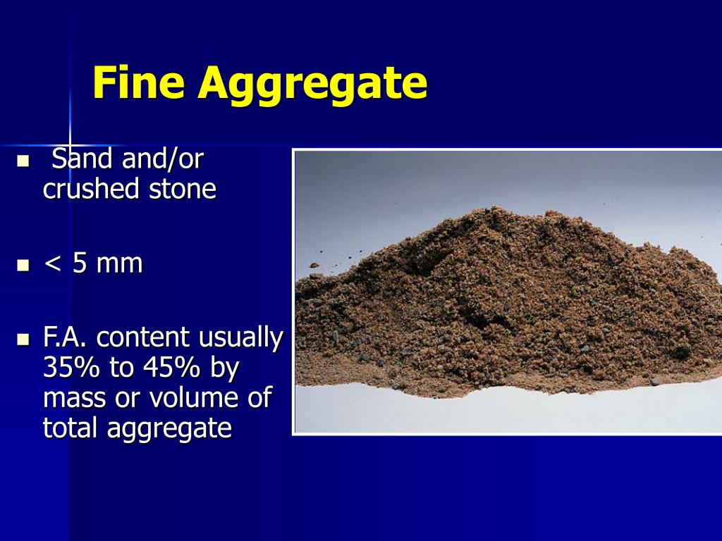 PPT CONCRETE AGGREGATES PowerPoint Presentation, free download ID