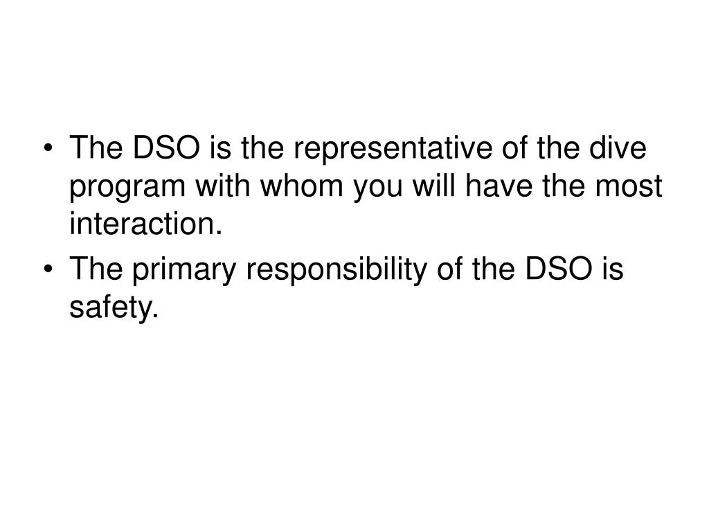 PPT Diving Safety Officer (DSO) Diving Control Board (DCB) PowerPoint Presentation ID6706405