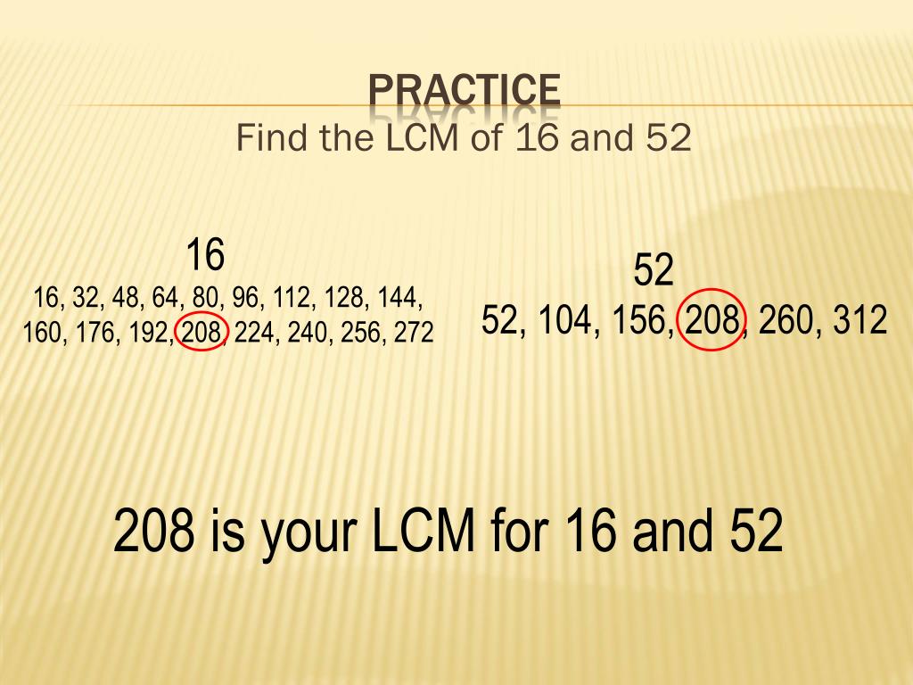PPT Greatest common factors ( gcf ) & least common multiples (lcm