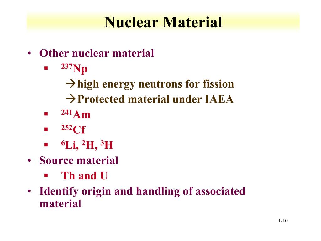 PPT Lecture 1 Introduction Nuclear Forensics and the Fuel Cycle