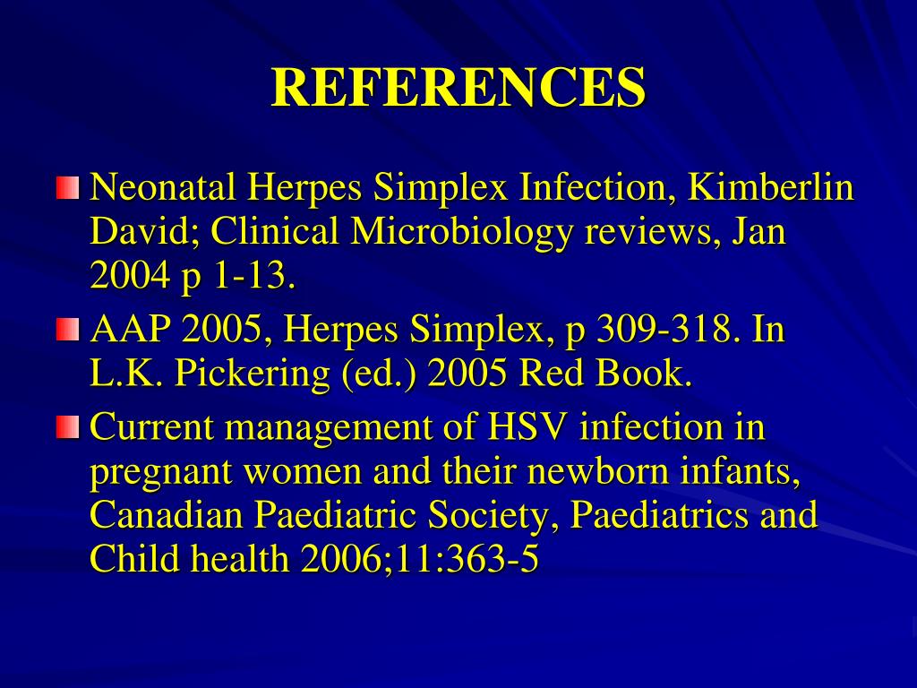 PPT Neonatal Herpes Simplex Infection PowerPoint