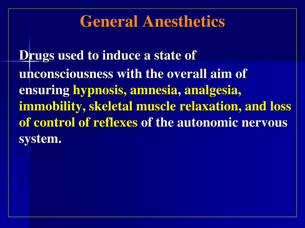 PPT General Anesthetics PowerPoint Presentation, free download ID