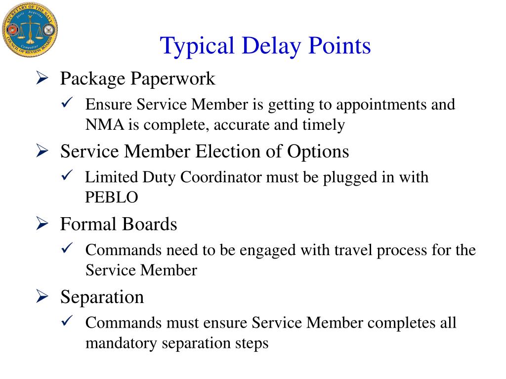 PPT Secretary of the Navy Physical Evaluation Board (PEB) PowerPoint