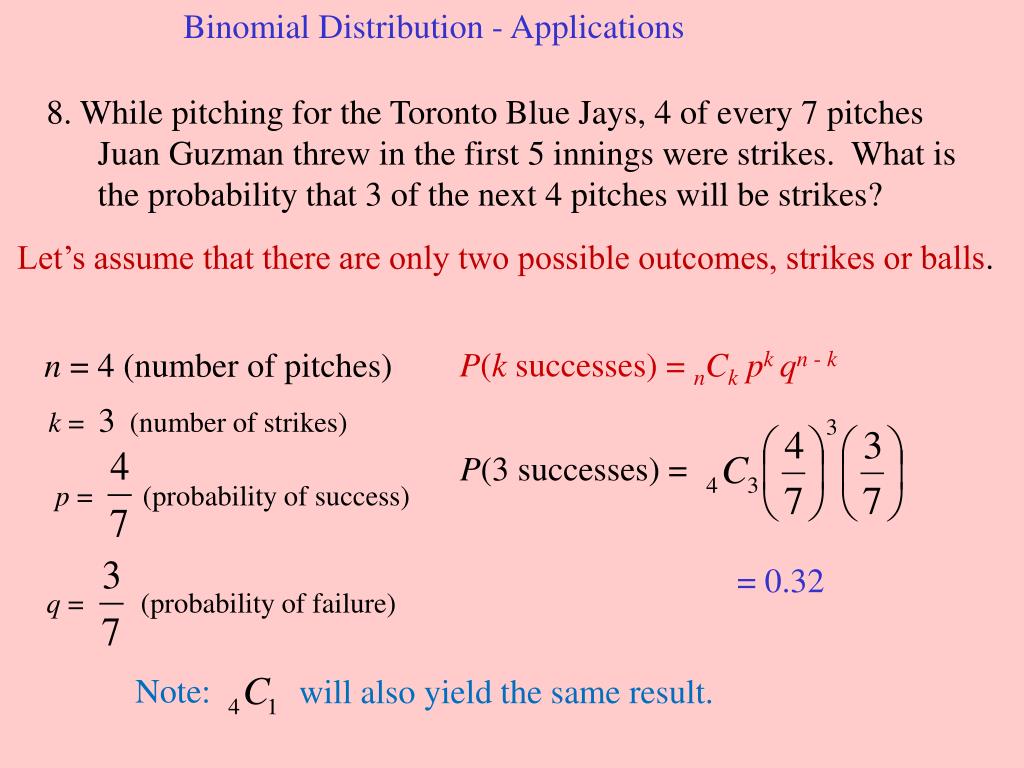 PPT 12.6 Binomial Probability Theorem PowerPoint Presentation, free