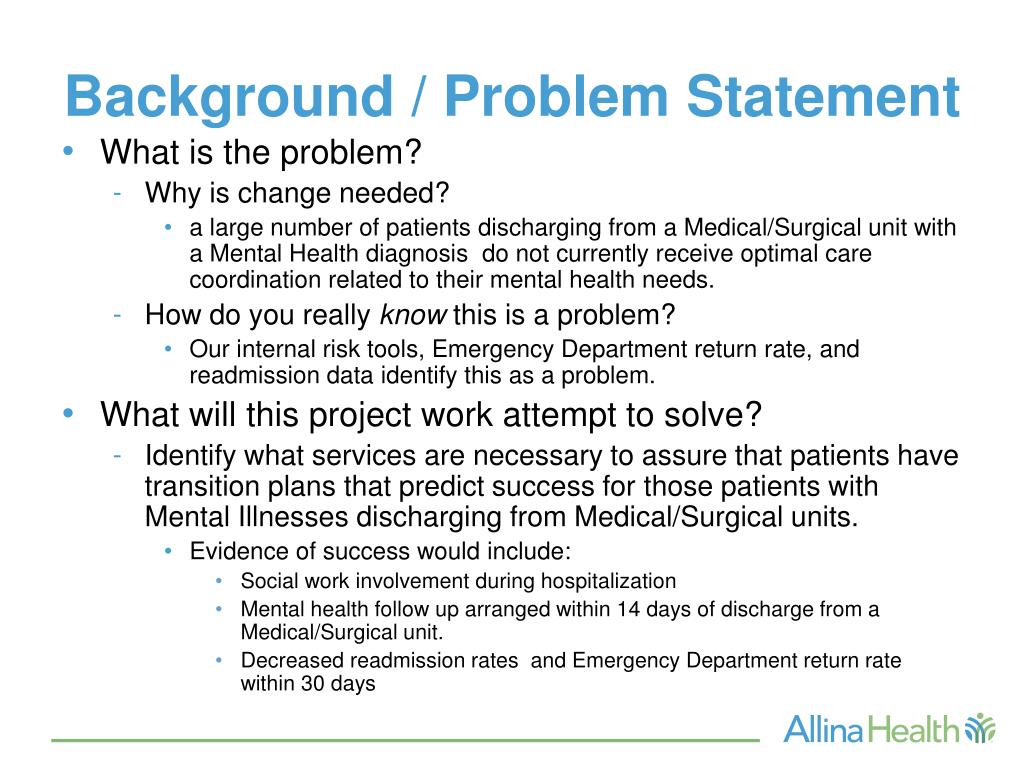 PPT The Hospitalized Acute Care Patient with Mental Health Needs