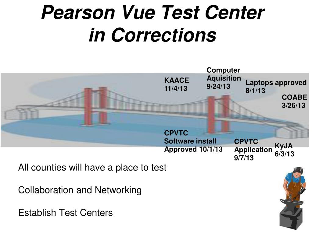 PPT Pearson Vue Test Center in Corrections PowerPoint Presentation