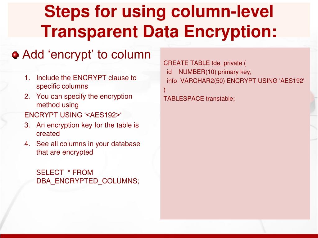 PPT Transparent Data Encryption Explained PowerPoint Presentation
