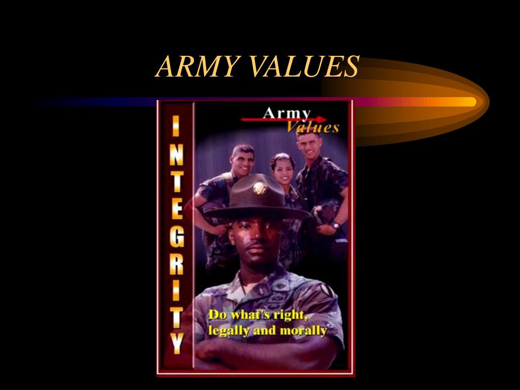 PPT ARMY VALUES PowerPoint Presentation, free download ID6723819