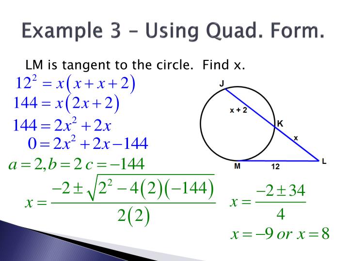 PPT Secants, Tangents, and Angle Measures Special Segments in a