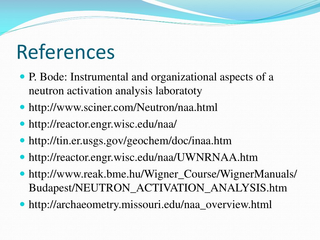 PPT Instrumental Neutron Activation Analysis (INAA) PowerPoint