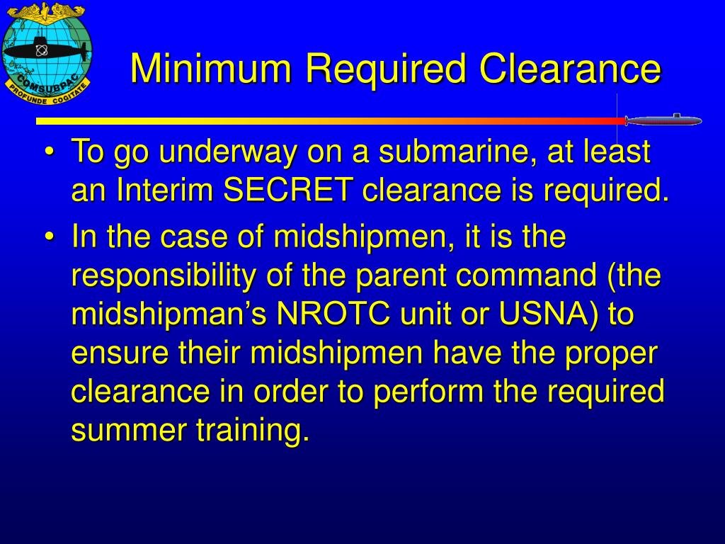 PPT MIDN Security Clearances (Updated 5/14/08) PowerPoint