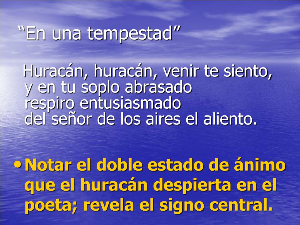 PPT “En una tempestad” PowerPoint Presentation, free download ID