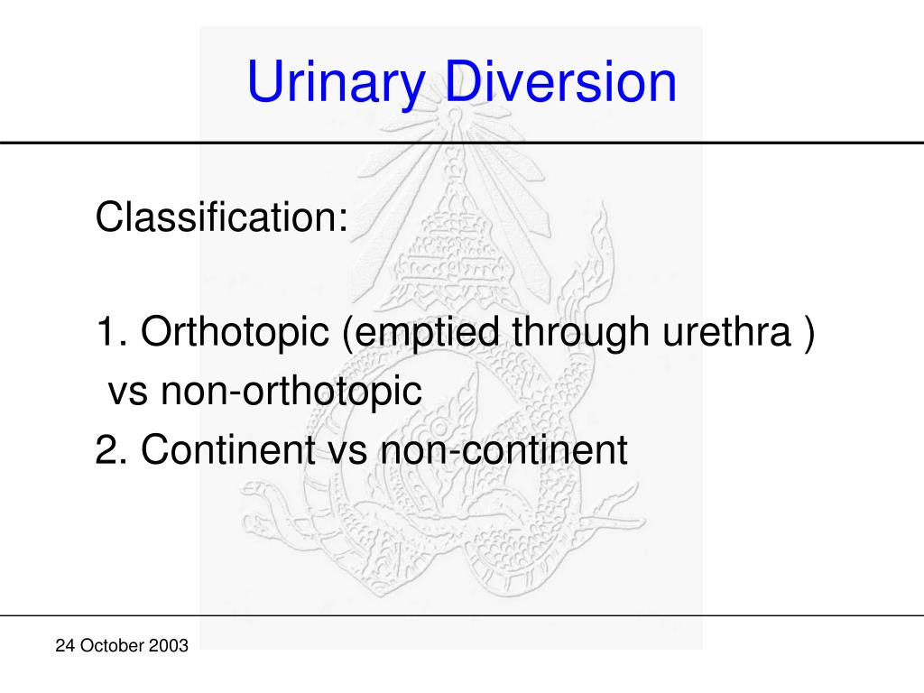 PPT Continent Urinary Diversion PowerPoint Presentation, free download ID6728732