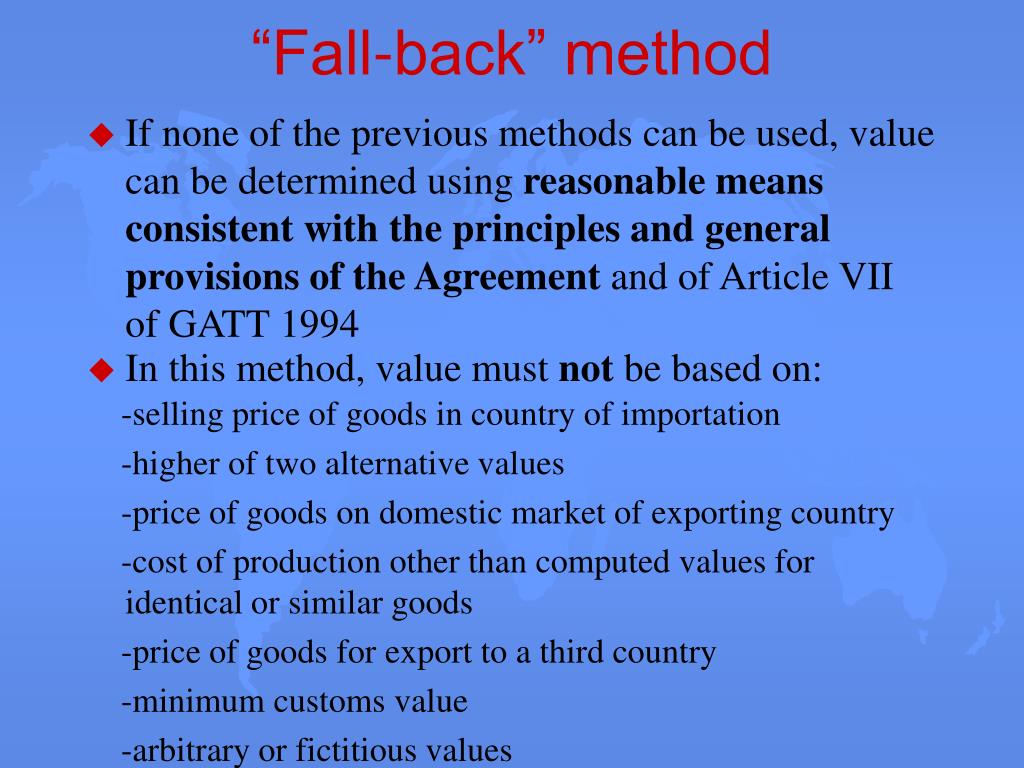 PPT WTO Customs Valuation Agreement PowerPoint Presentation, free