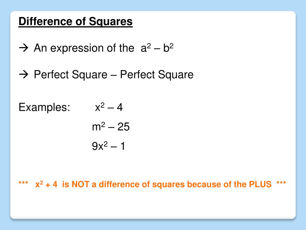 PPT Algebra 3 WarmUp 2.2 List the factors of 36 1, 36 2, 18 3, 12 4