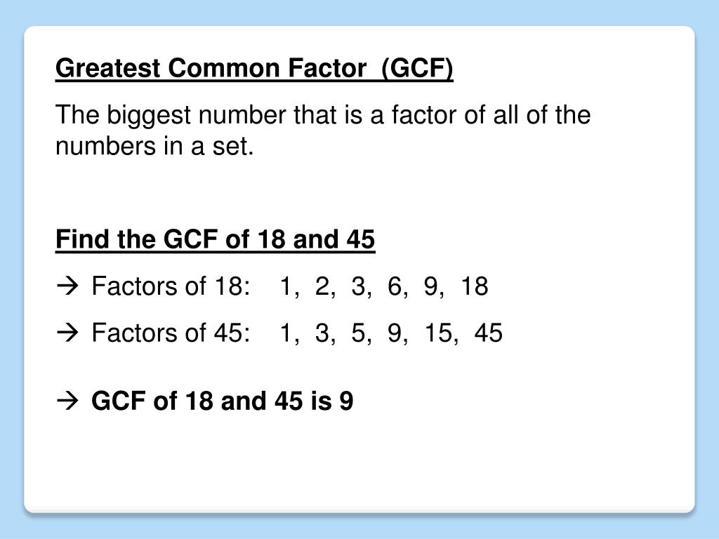 PPT Algebra 3 WarmUp 2.2 List the factors of 36 1, 36 2, 18 3, 12 4