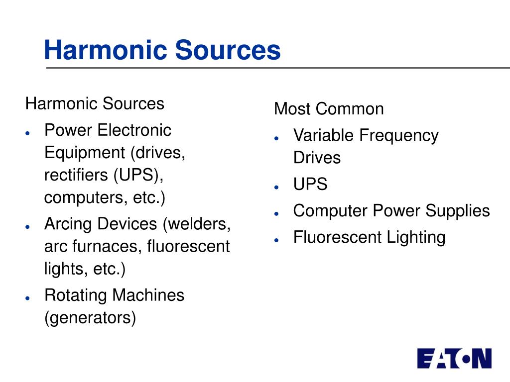PPT Applying Harmonic Solutions to Commercial and Industrial Power