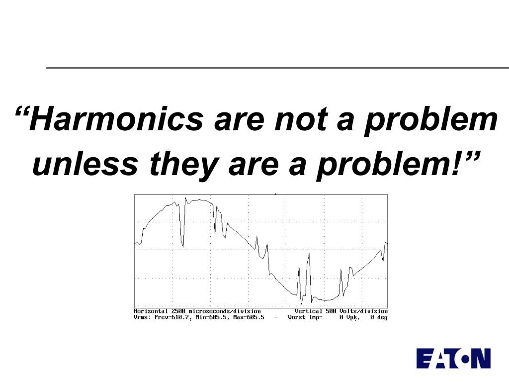 PPT Applying Harmonic Solutions to Commercial and Industrial Power