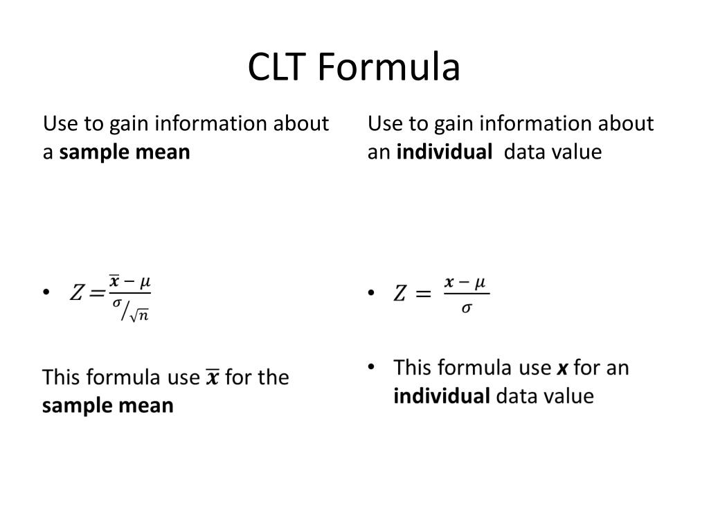 PPT Central Limit TheoremCLT PowerPoint Presentation, free download