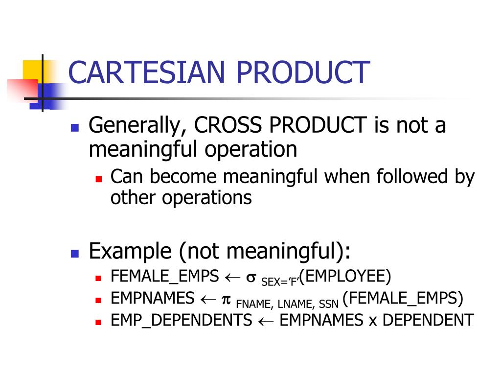 PPT Chapter 6 The Relational Algebra PowerPoint Presentation, free