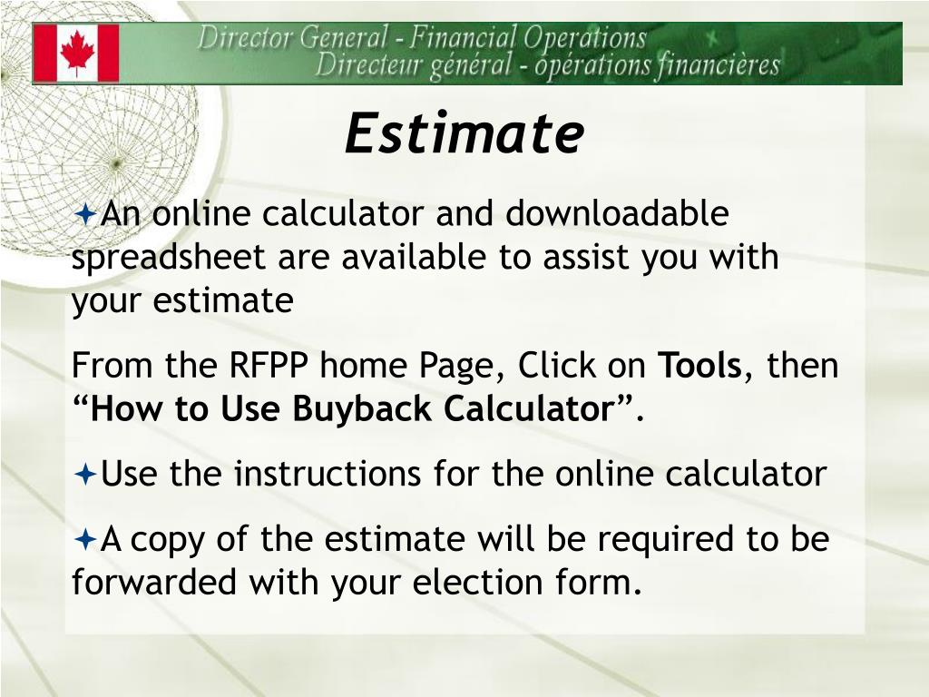 PPT Canadian Forces Pension Plan Administration PowerPoint